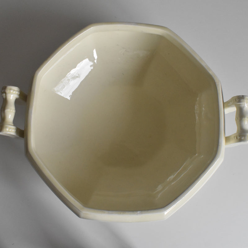 Vintage soup tureen (without lid) - Montereau Octagonal