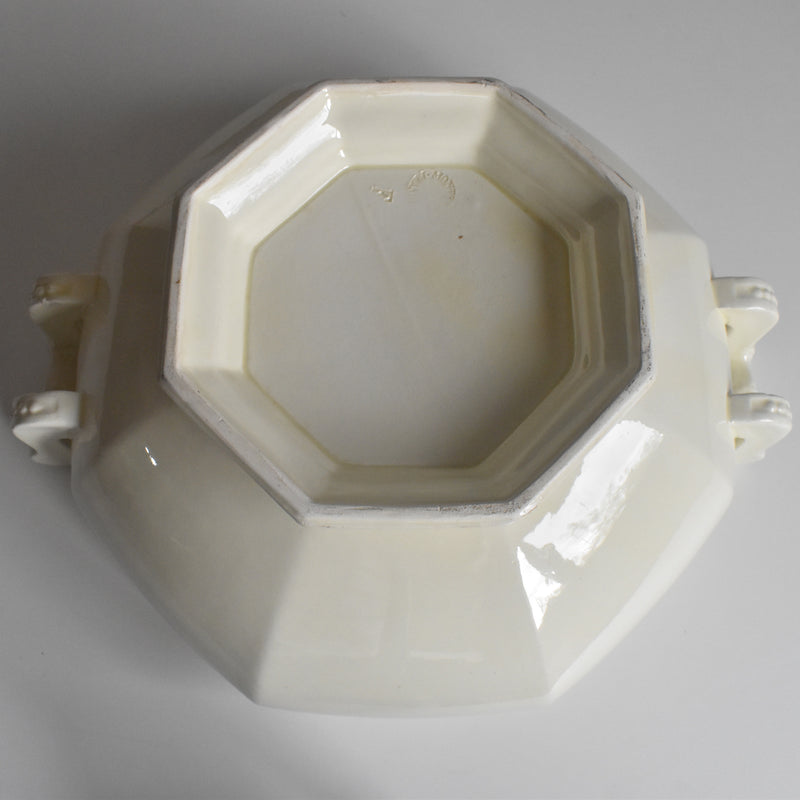 Vintage soup tureen (without lid) - Montereau Octagonal