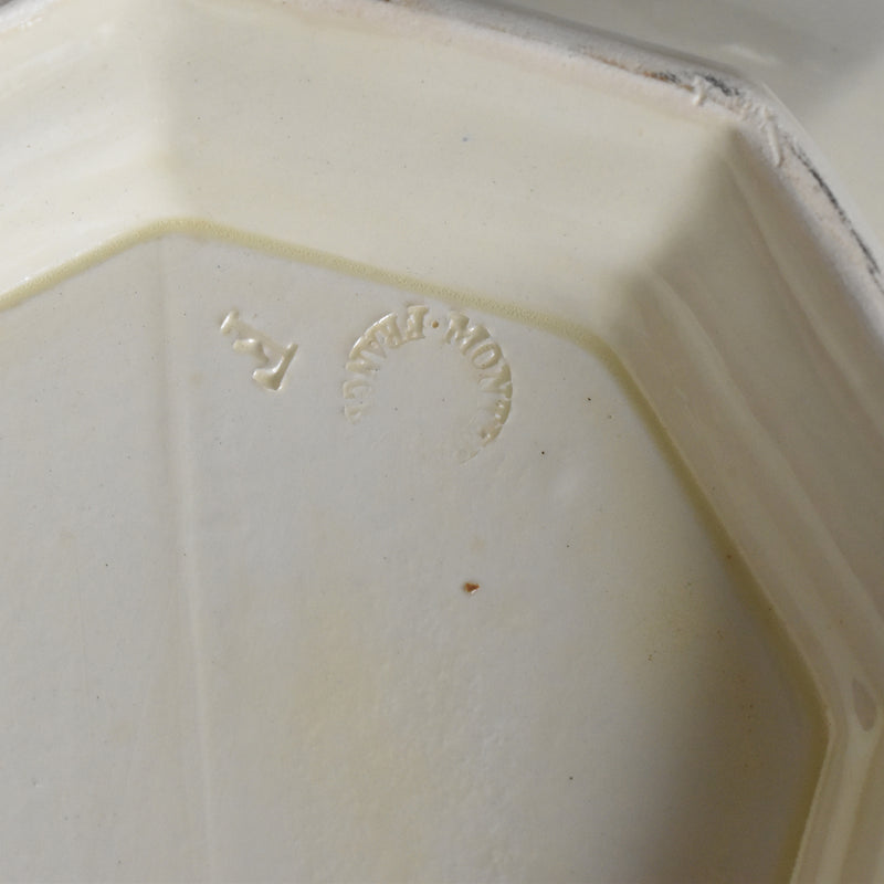 Vintage soup tureen (without lid) - Montereau Octagonal