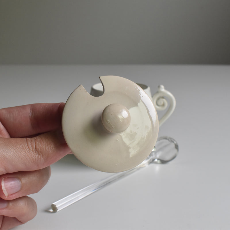 アンティークマスタードポット クレイユ＆モントロー