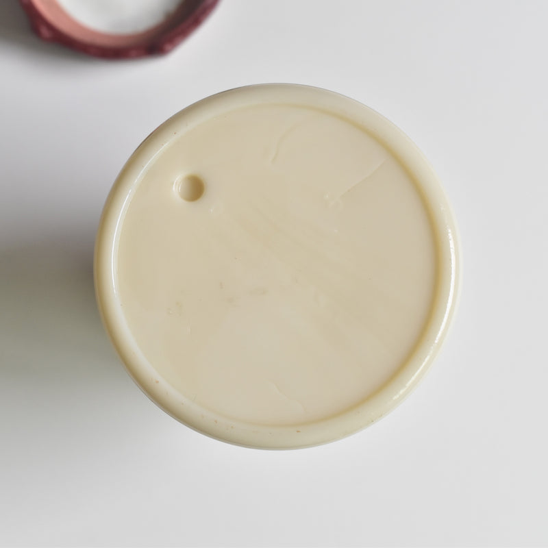 Vintage Mustard Pot Milk Glass Grey-Poupon