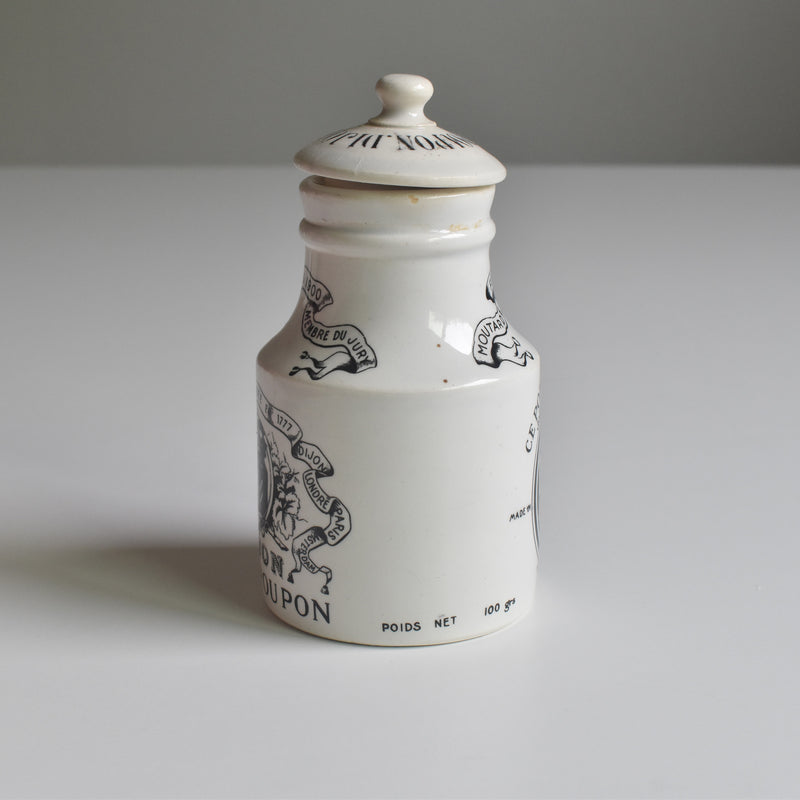 Vintage Digoin & Sarreguemines Mustard Pot Grey-Poupon