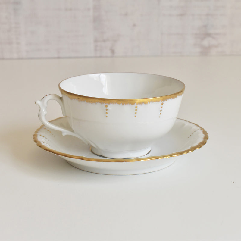 Antique Cup & Saucer Moritz Zdekauer Austria B