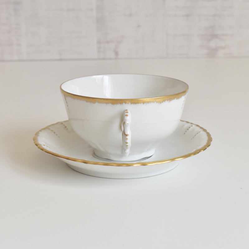 Antique Cup & Saucer Moritz Zdekauer Austria B