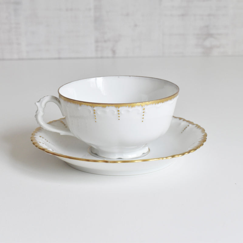 Antique Cup & Saucer Moritz Zdekauer Austria D