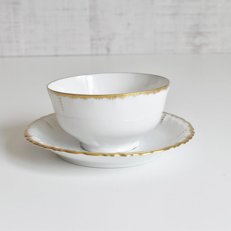 Antique Cup & Saucer Moritz Zdekauer Austria F