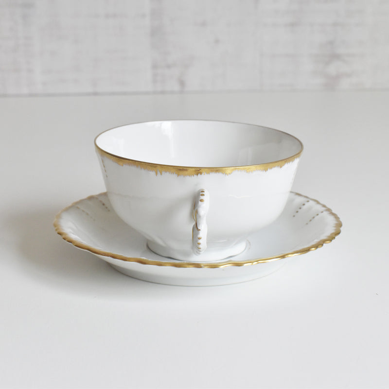 Antique Cup & Saucer Moritz Zdekauer Austria F