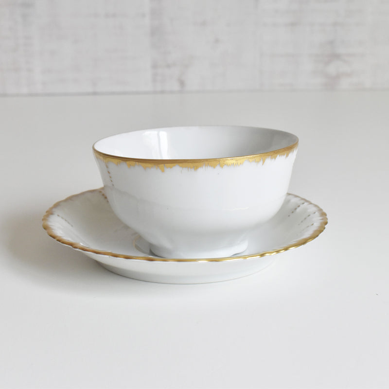 Antique Cup & Saucer Moritz Zdekauer Austria G