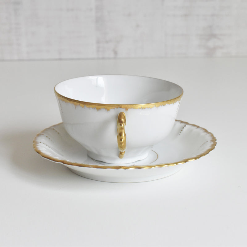 Antique Cup & Saucer Moritz Zdekauer Austria G