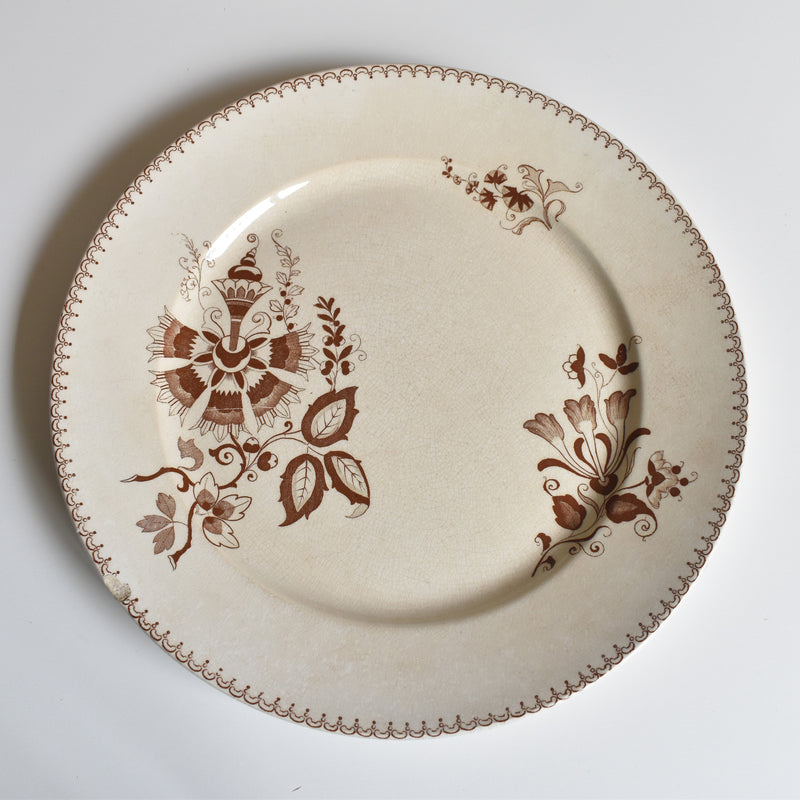 アンティークプレート サルグミンヌ Opaque de Sarreguemines I