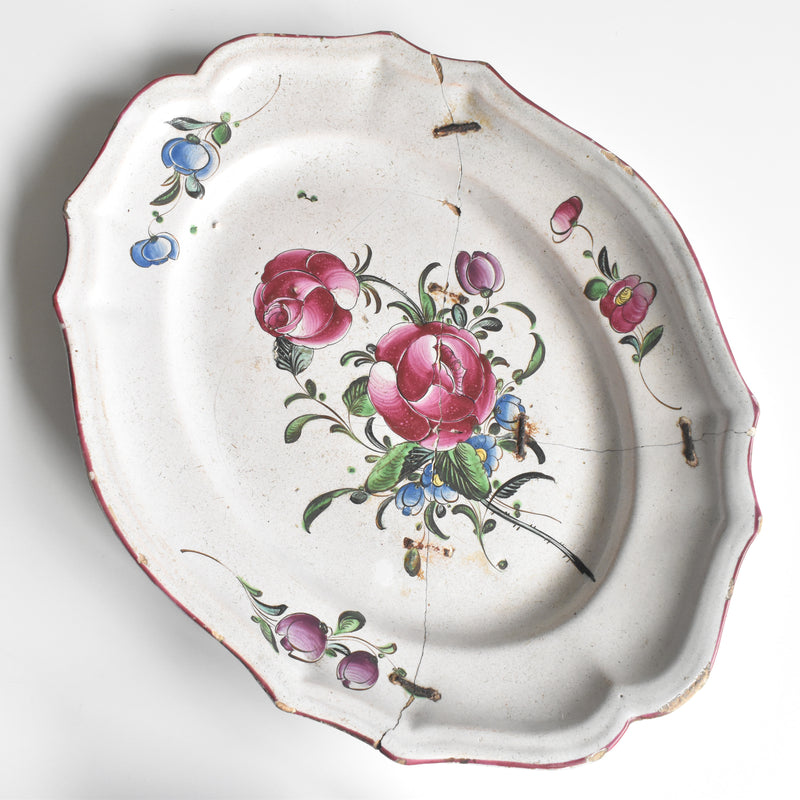 アンティークオーヴァル大皿