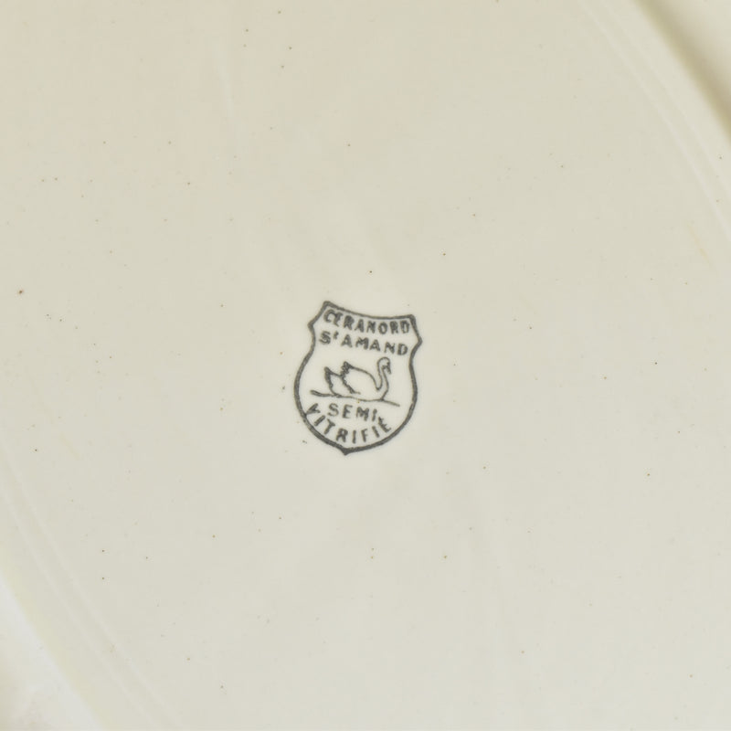 Vintage Oval Platter, Saint-Amand Ceranord Michel