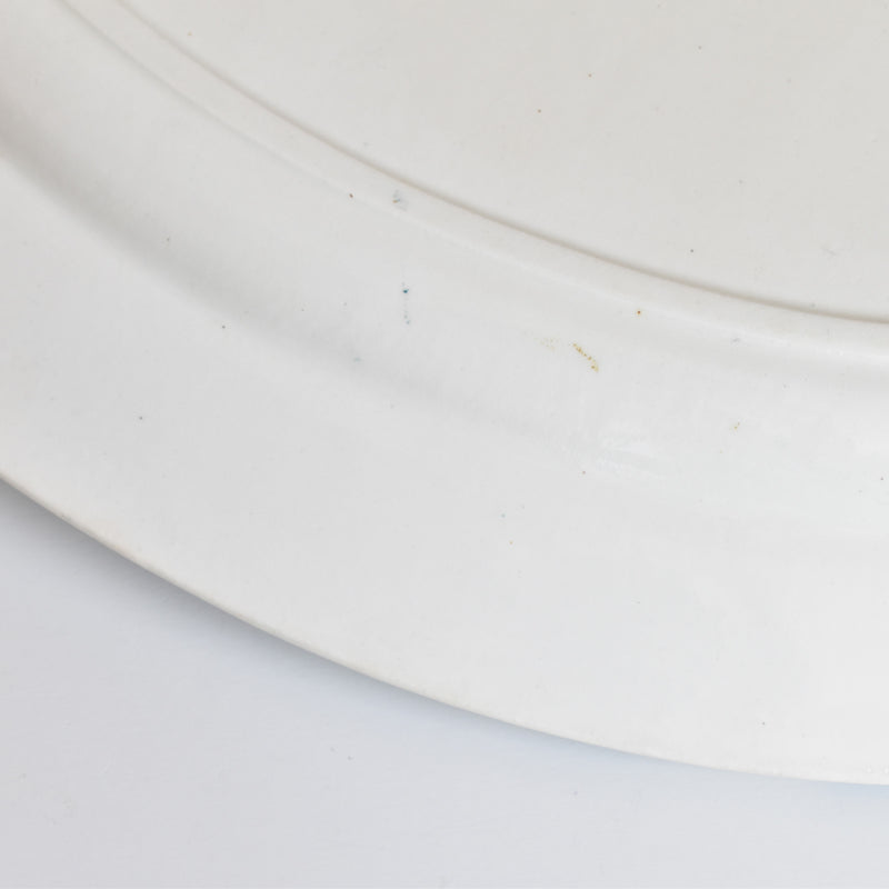 Antique Oval Platter, Clairefontaine, Cyclamens Big