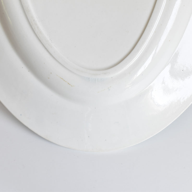 Antique Oval Platter, Clairefontaine, Cyclamens Big