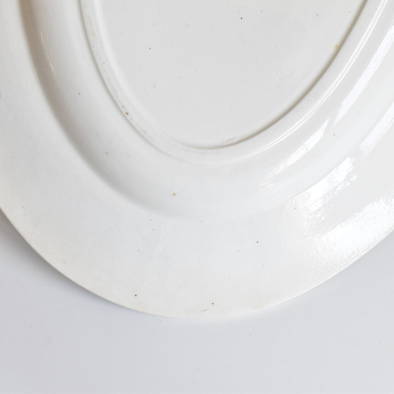 Antique Oval Platter, Clairefontaine, Cyclamens Big