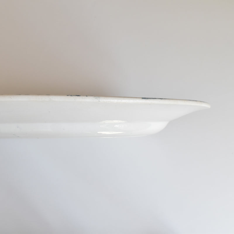 Antique Oval Platter, Clairefontaine, Cyclamens Big