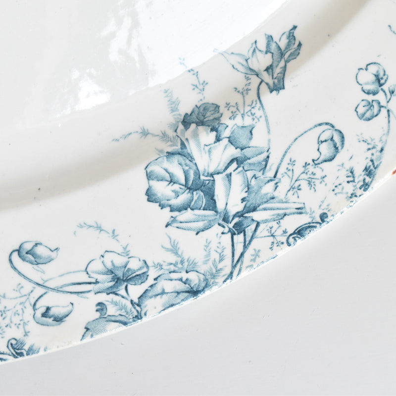 Antique Oval Platter Clairfontaine Cyclamens (Cyclamen) Small