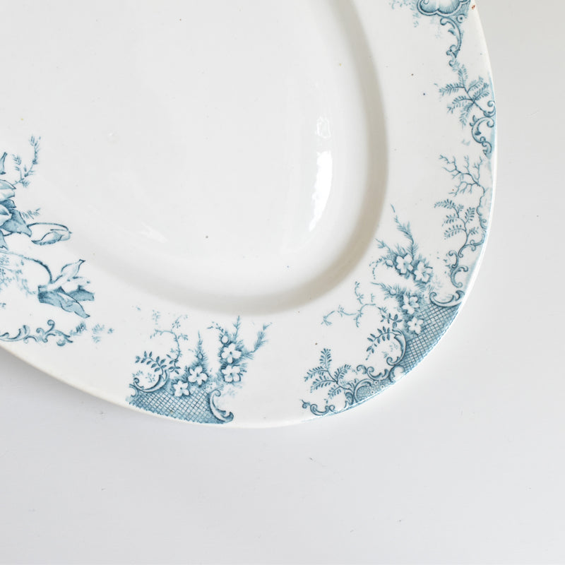 Antique Oval Platter Clairfontaine Cyclamens (Cyclamen) Small
