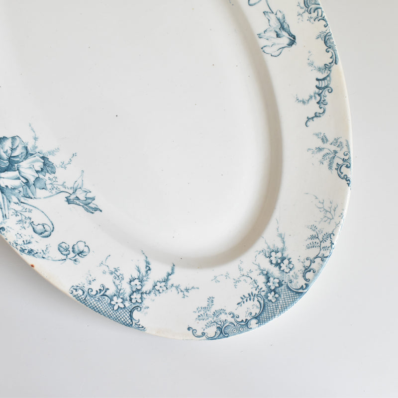 Antique Oval Platter Clairfontaine Cyclamens (Cyclamen) Small