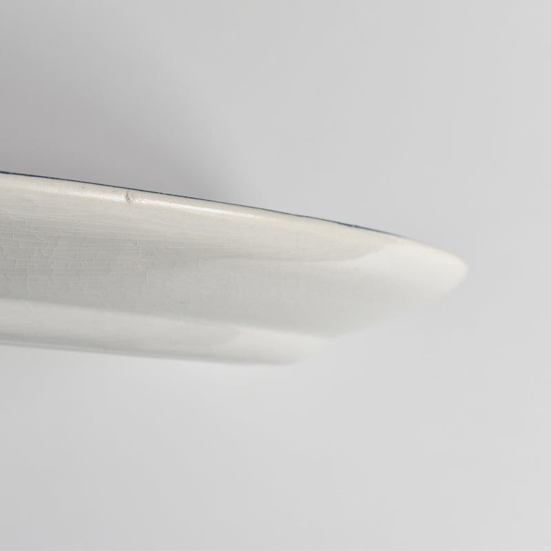 Antique Oval Plate VveG Clairefontaine Récamier