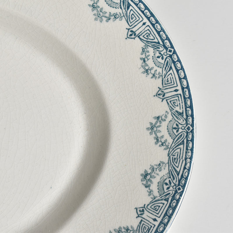 Antique Oval Plate VveG Clairefontaine Récamier