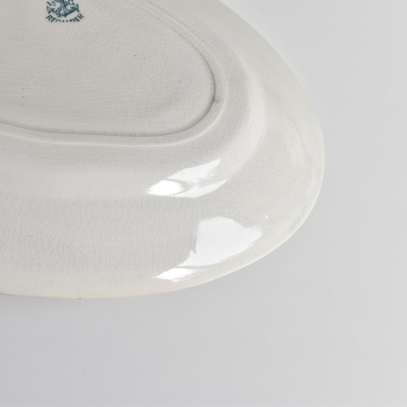 Antique Oval Plate VveG Clairefontaine Récamier