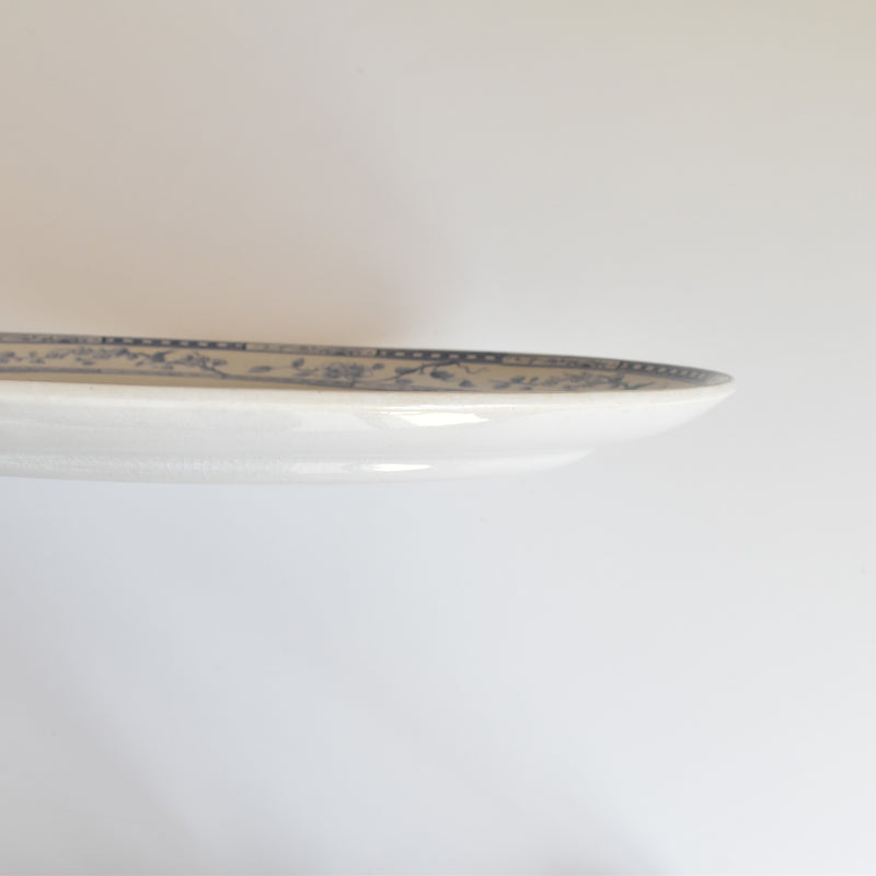 Antique Oval Platter, Creil & Montereau Crémone