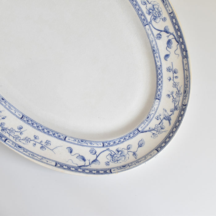 アンティークオーヴァル大皿 クレイユ＆モントロー Crémone（クレモン）