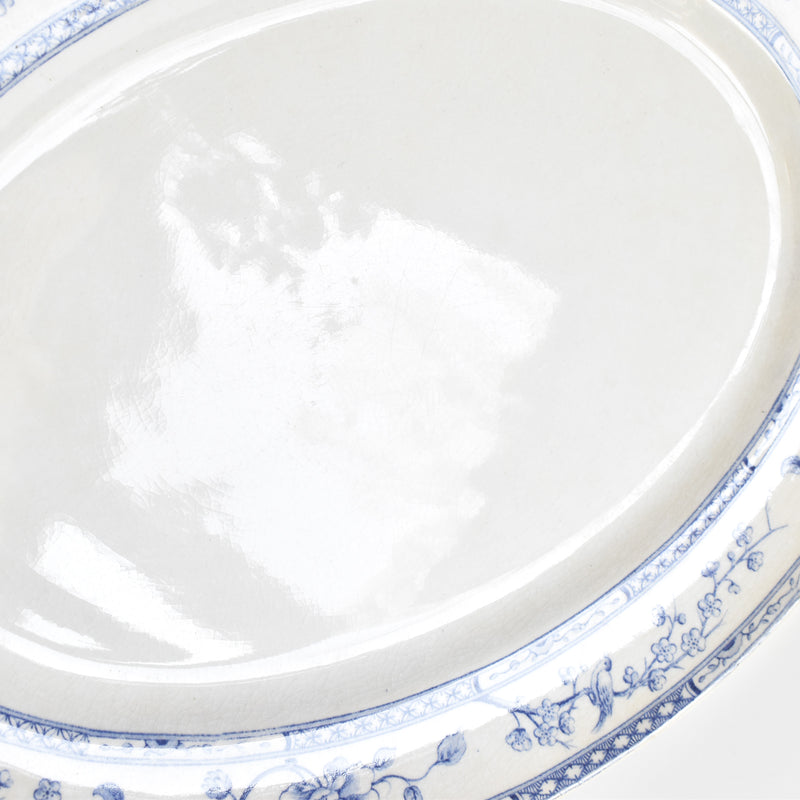 Antique Oval Platter, Creil & Montereau Crémone