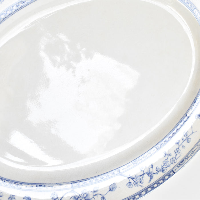 アンティークオーヴァル大皿 クレイユ＆モントロー Crémone（クレモン）