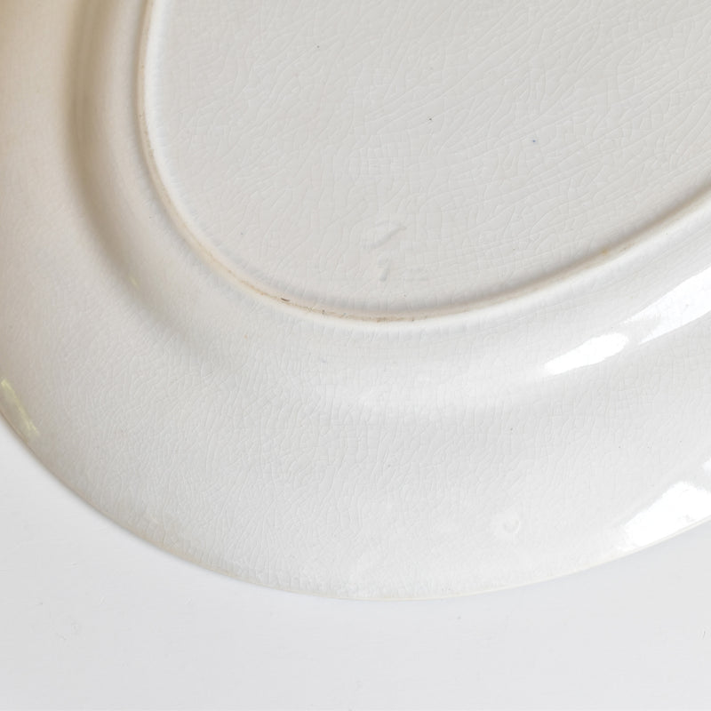 Antique Oval Platter, Creil & Montereau Crémone