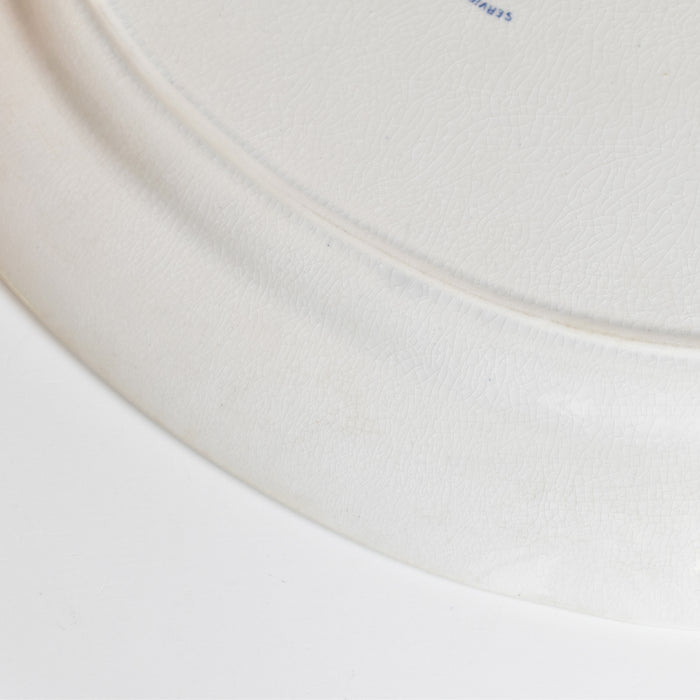 アンティークオーヴァル大皿 クレイユ＆モントロー Crémone（クレモン）