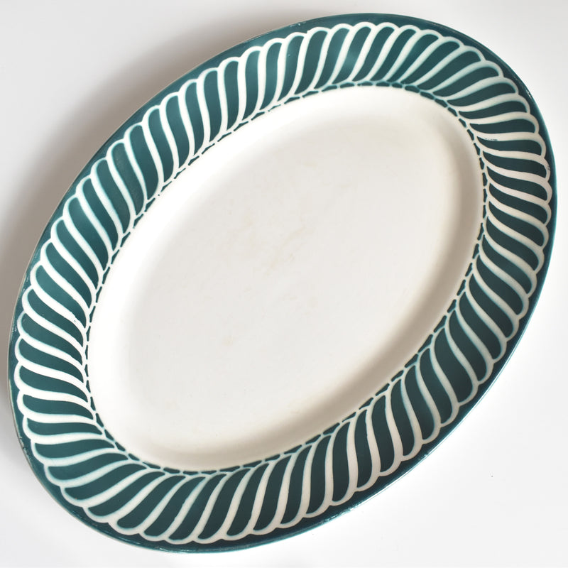 Vintage Oval Platter Digoin & Sarreguemines Jacquot