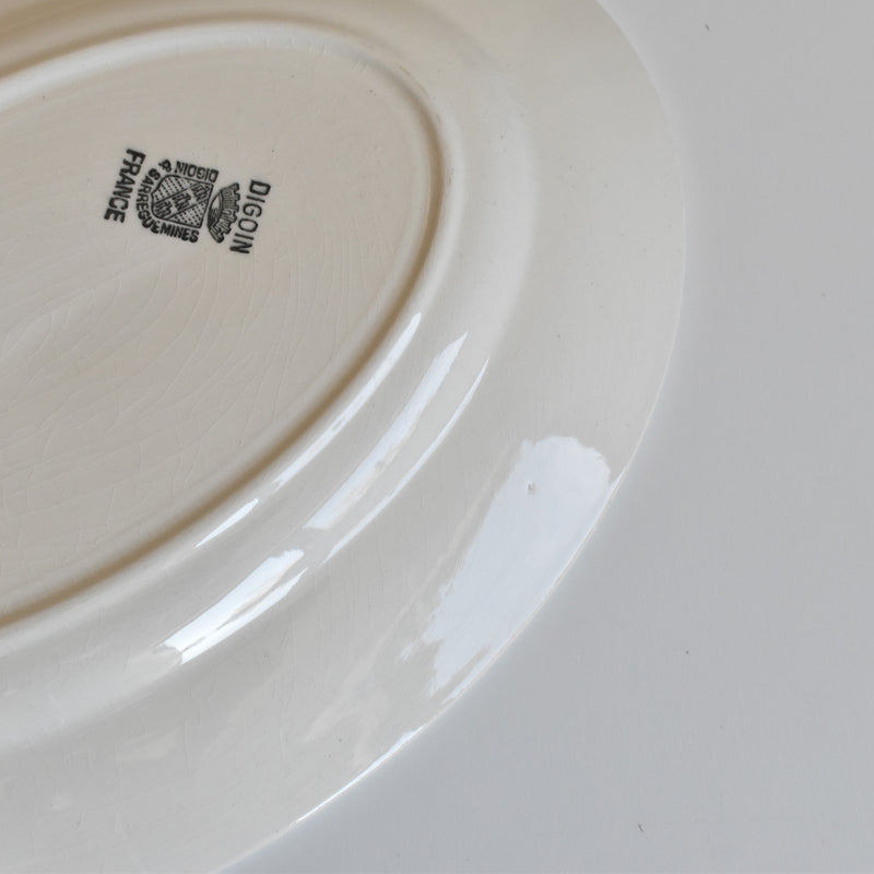 Vintage Oval Plate, Digoin & Sarreguemines