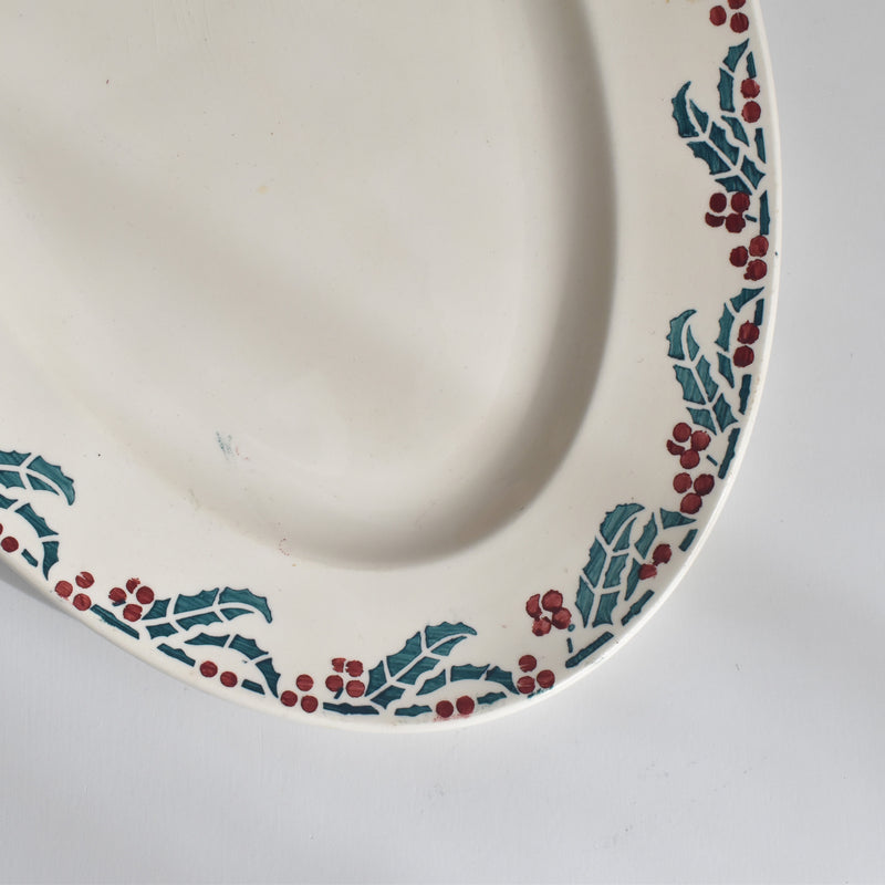 ヴィンテージオーヴァルプレート ディゴワン＆サルグミンヌ Houx（柊）