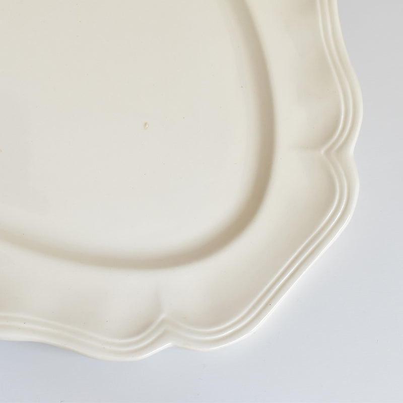 Vintage Oval Platter Digoin & Sarreguemines Rohan (Scalloped Edge)
