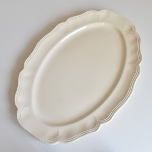 ヴィンテージ オーヴァル大皿 ディゴワン＆サルグミンヌ Rohan (花リム）