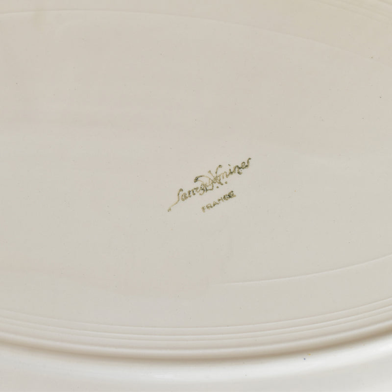 Vintage Oval Platter Digoin & Sarreguemines Rohan (Scalloped Edge)