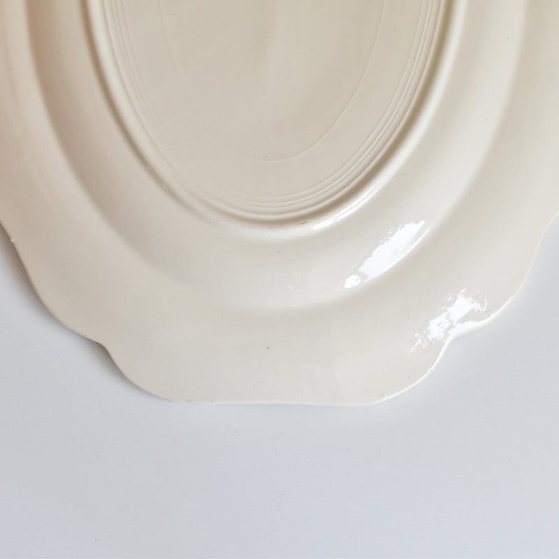 Vintage Oval Platter Digoin & Sarreguemines Rohan (Scalloped Edge)
