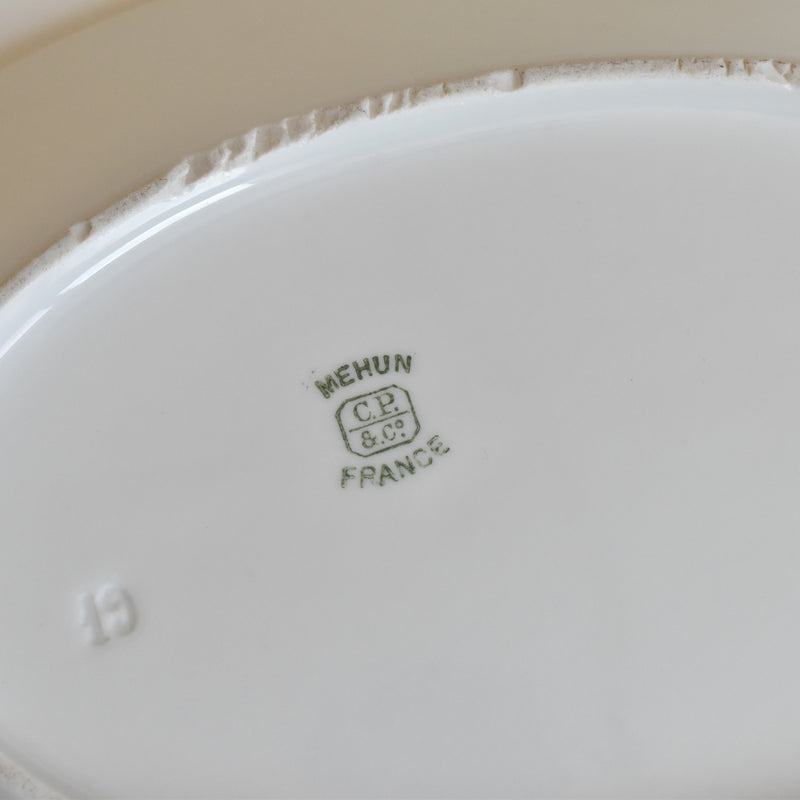 Antique Oval Plate, Pillivuyt Mehun