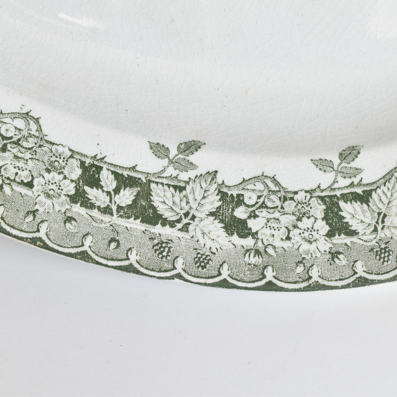 Vintage Oval Platter, Moulin des Loups Mûrier