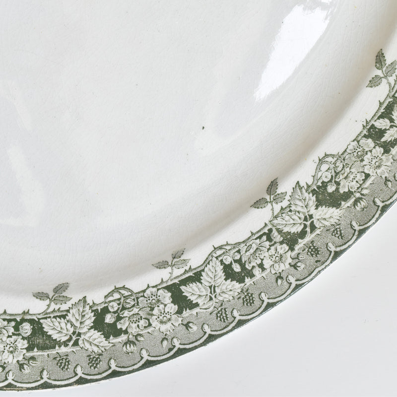 Vintage Oval Platter, Moulin des Loups Mûrier