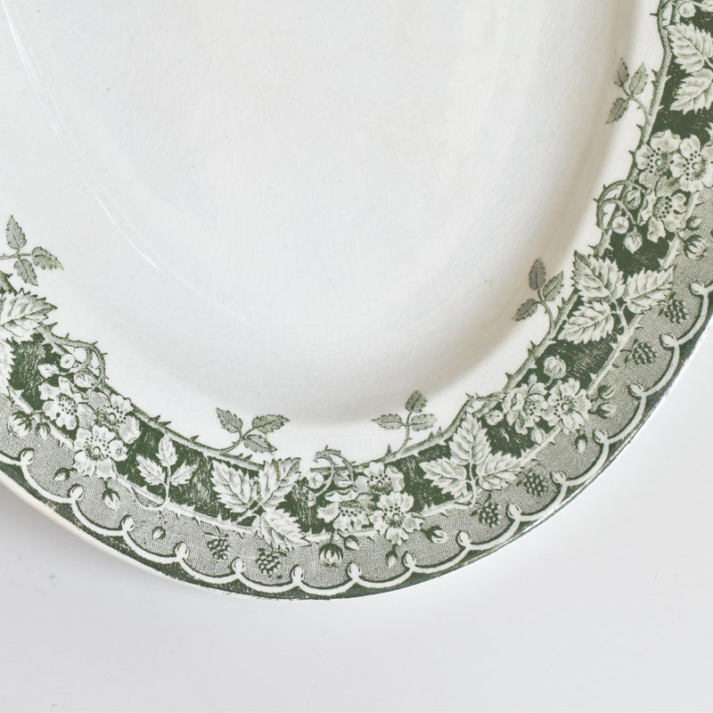 Vintage Oval Platter, Moulin des Loups Mûrier