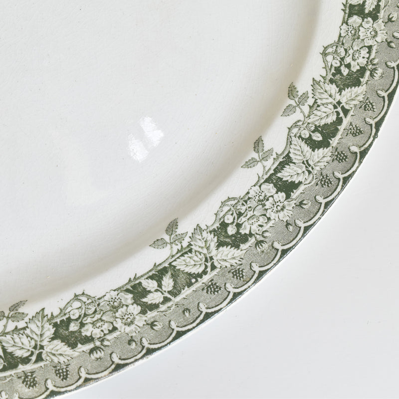 Vintage Oval Platter, Moulin des Loups Mûrier