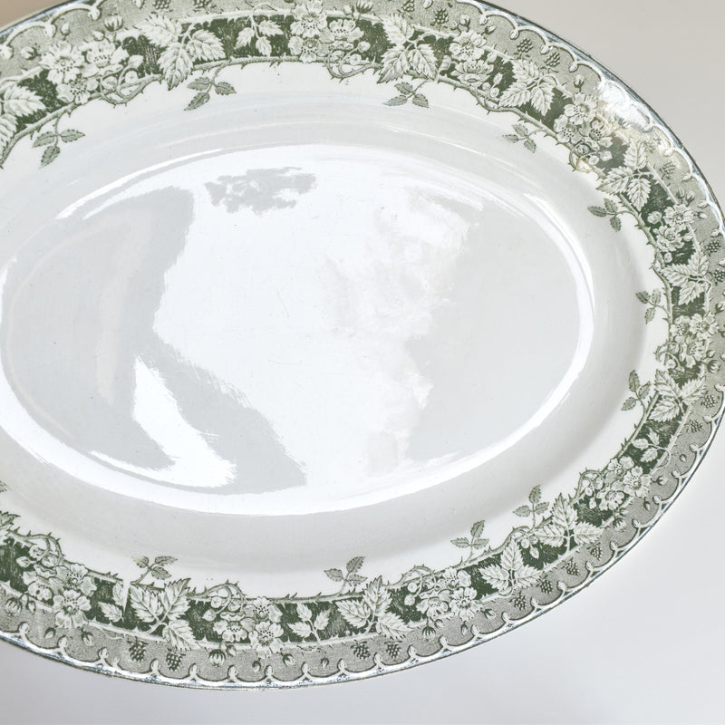 Vintage Oval Platter, Moulin des Loups Mûrier