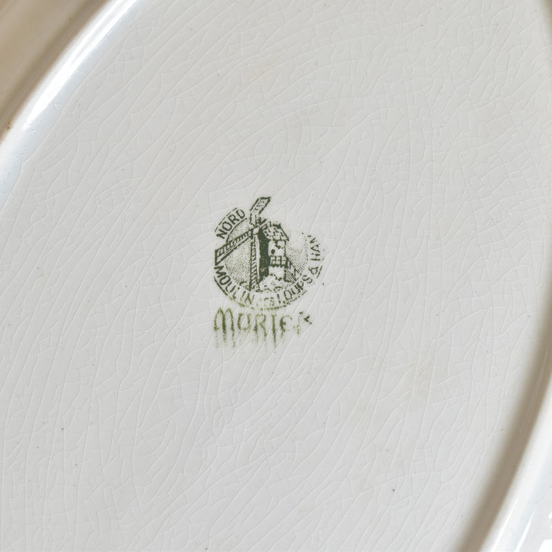 Vintage Oval Platter, Moulin des Loups Mûrier