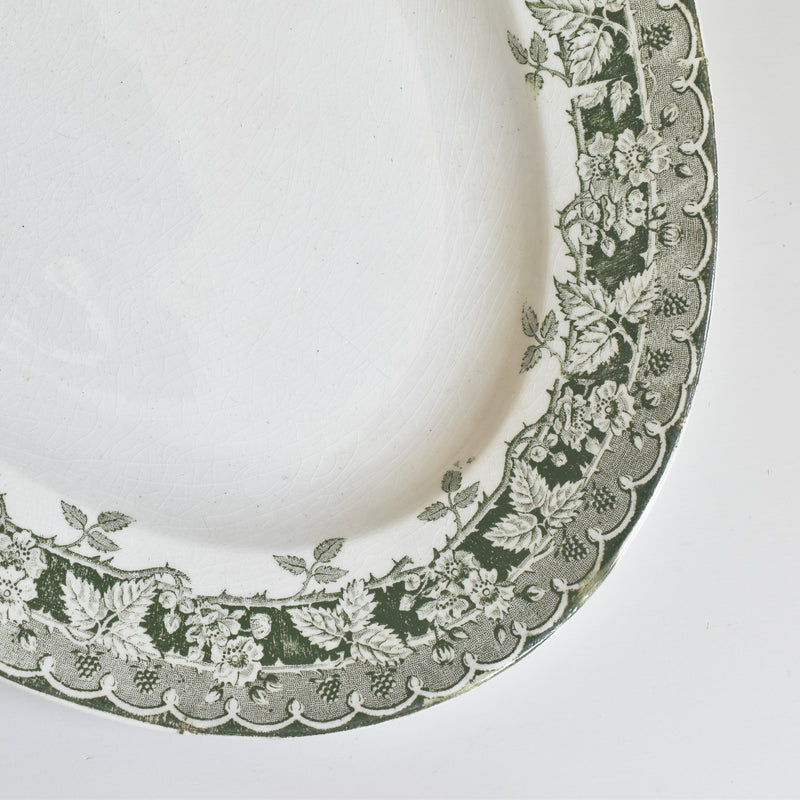 Vintage Oval Platter, Moulin des Loups Mûrier