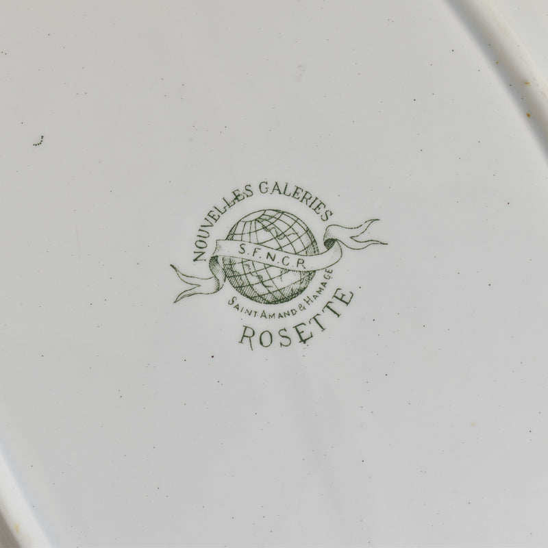 アンティークオーヴァル大皿 サンタマン Rosette（ロゼット）