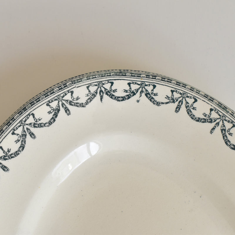 アンティークオーヴァル大皿 サラン Guirlandes Louis XVI（ガーランド ルイセーズ）