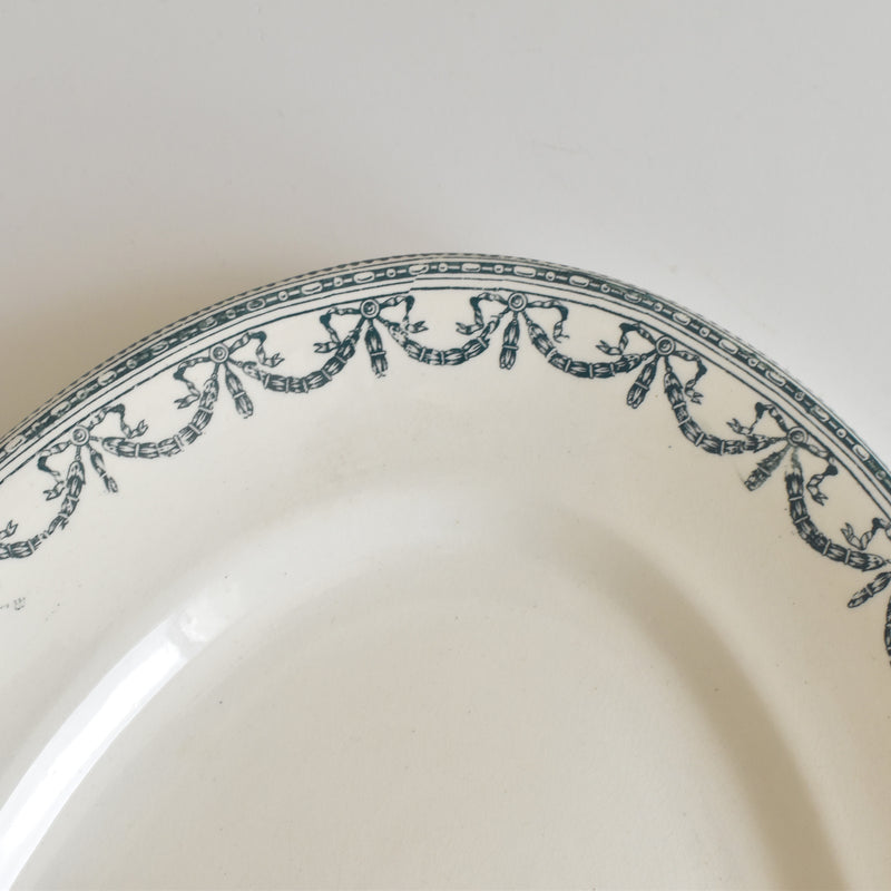 アンティークオーヴァル大皿 サラン Guirlandes Louis XVI（ガーランド ルイセーズ）